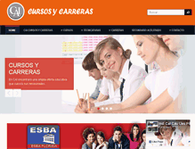 Tablet Screenshot of caicursosycarreras.com.ar